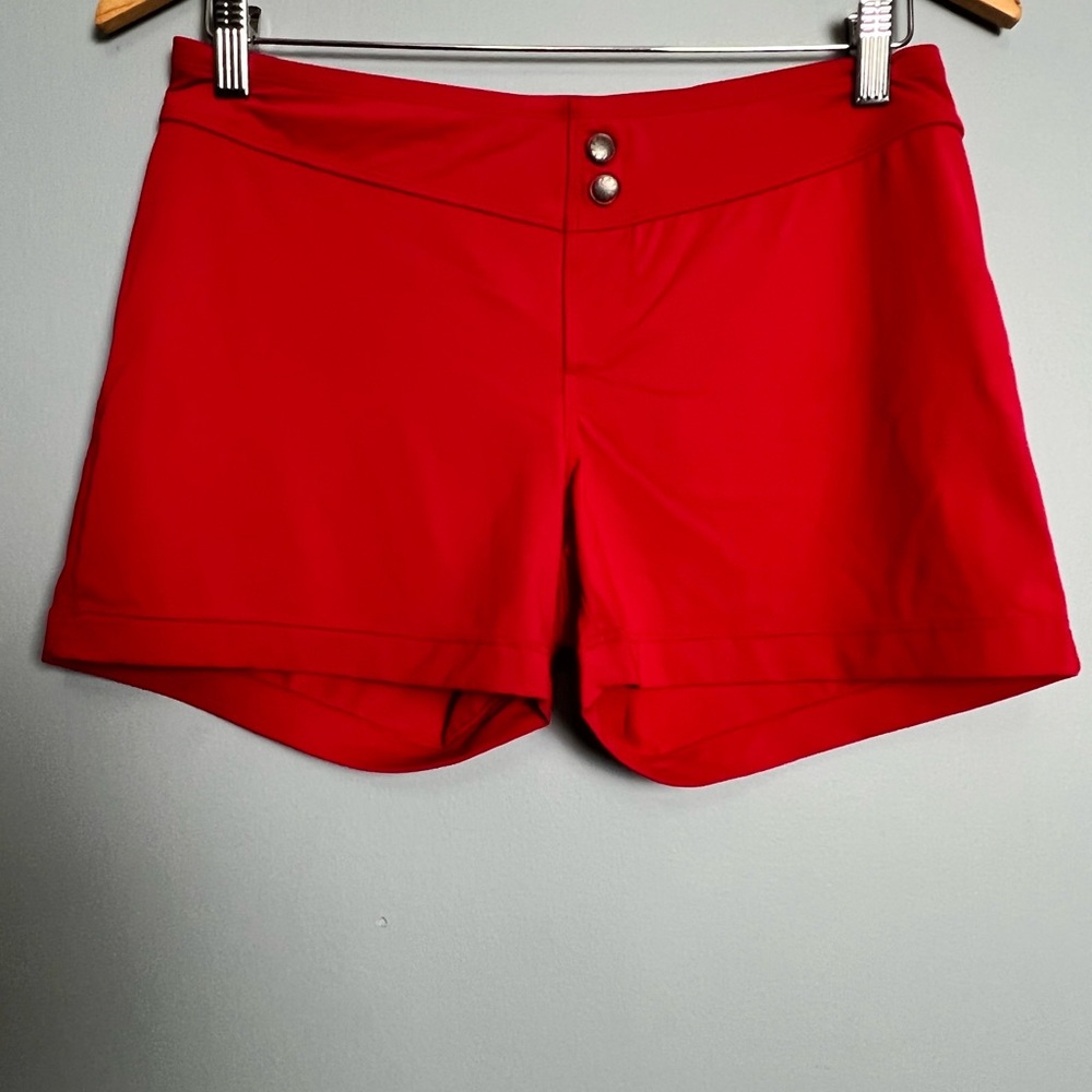 Athleta Running & Workout Shorts Women’s Size S Red Short